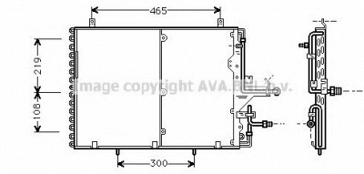 AVA QUALITY COOLING ms5233 -  Конденсатор, кондиционер